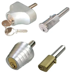 E10 Brass Push Pin Sliding Glass Door Lock Heavy Duty Window Security Patio Bolt Lock Cylinder