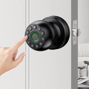 Room Garage Office Apartment Biometric Fingerprint Password Keyless Tuya App Control Keypad Smart Knob Door Lock