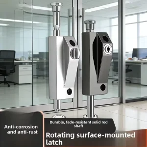 Rotating Heavy-Duty Key-Operated Mechanical Door Lock Latch for Aluminum Entry Doors