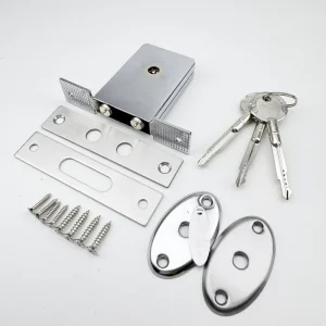 Round Bolt Security Door Lock With Standard Cylinders Keyed Access for Enhanced Security