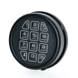 Round Digital Electronic Lock for Safe Box Gun Cabinet Deposit Vault Locks with Cipher and Light Anti Theft Feature Password
