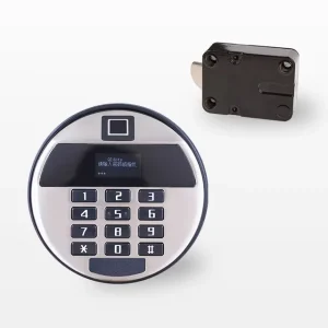 Round Electric Fingerprint Digital Gun Safe Lock Zinc Alloy Steel Cabinet Deposit Safe Locks for Jewelry Storage