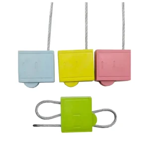 S002-1 High Security Adjustable Shipping Container Door Safety Lock Zinc-Coated Steel Wire Cable Seal Plastic Customizable