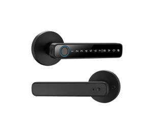 S604N Smart Wood Door Lock with Key Fingerprint Digital Keypad Card Unlock and Cloud Storage