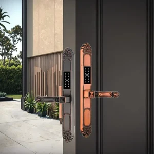 S612 Waterproof TTlock App Antique Sliding Aluminum Gate Lock Fingerprint Smart Villa Door Lock