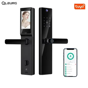 S819-2MAX Smart Door Lock with Camera WiFi Video Intercom Fingerprint Code Card Keyless Entry for Exterior Doors