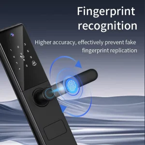 S829 MAX WiFi Smart Lock with Built-in Peephole Camera Fingerprint Password IC Card Key Keyless Entry