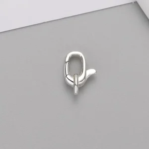 S925 Sterling Silver Oval Spring Ring Clasp Durable Open Connector for DIY Jewelry Making Necklace Bracelet Findings