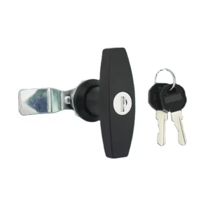 SK1-019 Truck Tool Box Lock Set with T-Handle and Zinc Alloy Rotating Key Lock Door Handles