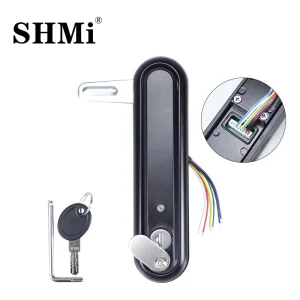 SM818D 12V Keyless IP65 Waterproof Smart Lock for Distribution Cabinet with Spring Handle Factory Direct