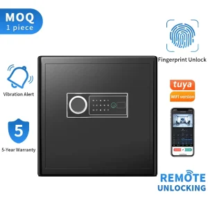 Safe Box for Money Hotel Electronic Fingerprint Lock Safe Box Home Anti Theft Solid Steel Hotel Safe Box for Money