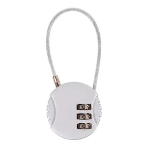 Safety Outdoor 3 Digit Combination Lock Safe Stainless Steel Wire Cable Security Lock With TSA Approved Lock Cylinder