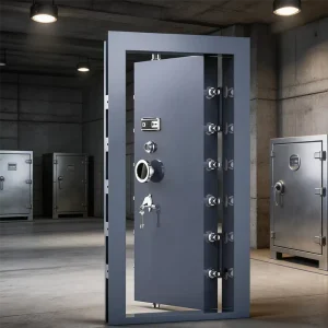 Safewell Commercial Grade Vault Door With Multiple Locking Points Digital Lock Security Door For Bank Casino And Home Safe Room