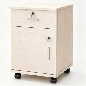 Secure Mobile Rolling Lockable Office File Cabinet Casters Drawer Storage Unit for Corporate Office Home Document Storage