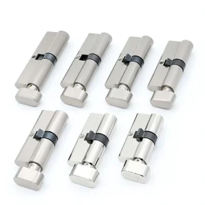 Security Door Lock Cylinder 55 to 80mm for 35 to 50mm Thick Doors Silver
