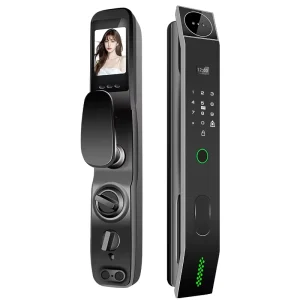 Security Smart Door Lock with Password Key IC Card APP and Camera