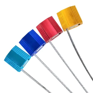 Security Trailer Cable Seal with High Tensile ISO 17712 Aluminum Alloy Body Cable Seal Numbered Pull Tight Cable Seal Lock