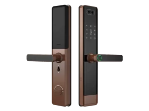 Semi-Automatic WiFi Smart Door Lock Fingerprint Electronic Digital Touchscreen Code Key Lock
