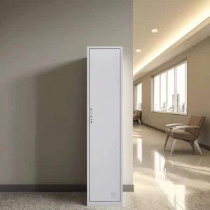 Single Door Steel Modern Durable Portable Storage Locker Metal Cabinet with Lock for Gym School Office Staff
