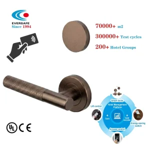 Single Latch Zinc Alloy RFID Card Hotel Door Lock for Boutique Hotel Use ANSI Standard