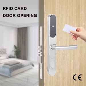 Slim Body Electronic Smart RFID Hotel Magnetic Key Door Lock SDK Memory Card Steel Door Sliding Wood Aluminum CE LOCKAI Y2 Cloud