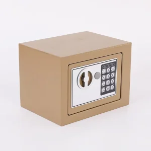 Small Hotel Guest House Password Safe Confidential Document Safe Key and Password Dual Security Anti Theft Safe 230x170x170mm