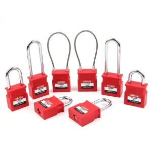 Small Safety Padlock Lock Key Safety Lockout Padlocks Short Shackle Safety Padlocks