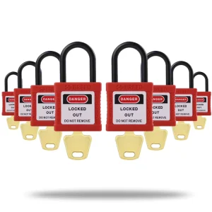Small Size Industrial Nylon Safety Padlock Manufacturer Mini Insulated Padlocks Keyed Differently G311