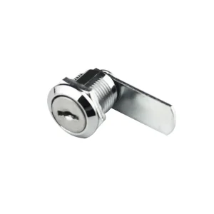 Small Zinc Alloy Cam Lock Bright Chrome Plating for Industrial Cabinets and Electrical Boxes