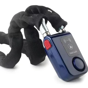 Smart Bicycle and Motorcycle Chain Lock with Smartphone App Control