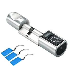Smart Cylinder Door Lock for Wood Door Zinc Alloy with Memory Card
