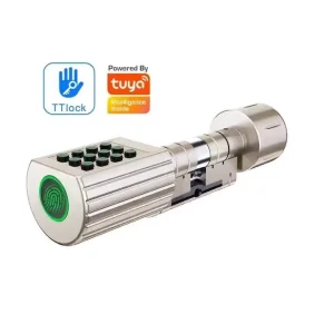 Smart Cylinder Lock Keyless Electronic Fingerprint Door Lock for Wooden Doors