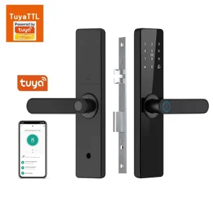Smart Digital Door Lock Fingerprint Recognition with Card and Password Semi-Automatic Smart Lock