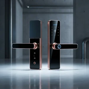 Smart Digital Door Lock with WiFi, Fingerprint, Card and Key Code Access for Wood and Steel Doors, Offices and Apartments