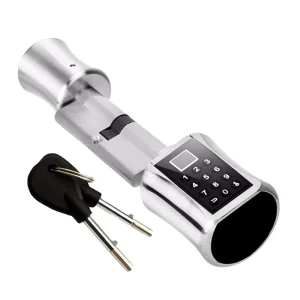 Smart Door Lock Cylinder with BLE App Unlock Mortise Latch for Doors with Handle and Keys