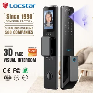 Smart Door Lock Tuya Wifi Smart Fingerprint Cerradura Inteligente Digital Safe Door With Camera Lock for Home