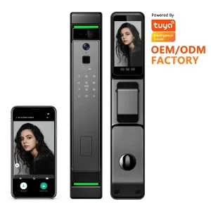 Smart Door Lock Tuya Wifi Smart Fingerprint Cerradura Inteligente Digital Safe Door With Camera Lock for Home