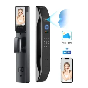 Smart Door Lock with Camera, 3D Face Recognition, Fingerprint, Video Security and Aluminum Construction, WiFi