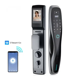 Smart Door Lock with Password Key IC Card Unlock APP Camera and Biometric Fingerprint