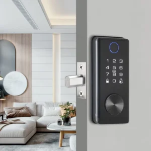Smart Entrance Door Lock Zinc Alloy Body Fingerprint Password Card Bluetooth Lock for Apartment Hospitality