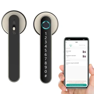 Smart Fingerprint Digital Electronic Keyless Door Lock for Home Bedroom with App Control