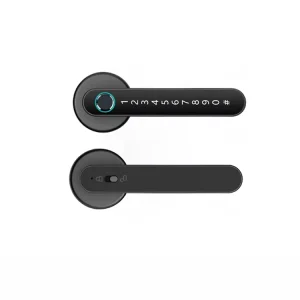 Smart Fingerprint Keyless Electronic Door Lock with App, Bluetooth, RFID and Memory Card Storage for Wood Doors