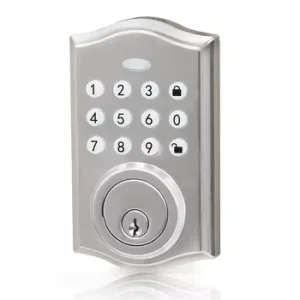 Smart Front Door Set with 2 Lever Handles, Electronic Keypad, Code, and Deadbolt Lock