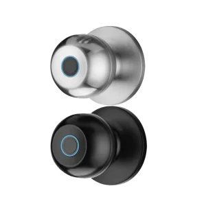 Smart Knob Lock with Biometric Fingerprint, Wireless Connectivity and Cloud Storage for Indoor Wooden Doors
