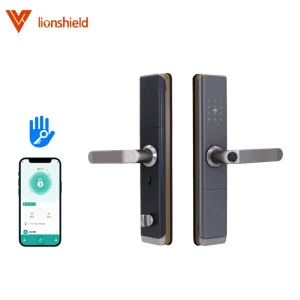 Smart Lock Fingerprint Password Digital Electronic Door Lock for Steel and Wood Doors with Memory Card Cloud Wi-Fi
