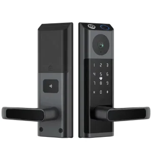 Smart Lock with Peephole Camera Cloud Wi-Fi Digital Fingerprint Deadbolt for Wooden Doors