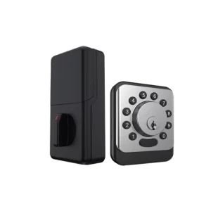 Smart Outdoor Deadbolt Security Lock for Front Door, Aluminum Wood Steel Brass and Stainless Steel Doors