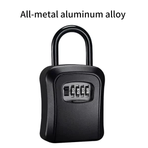 Smart Portable IP68 Waterproof Aluminum Alloy 4 Digit Combination Lock Box Wall Mount Key Safe Security Padlocks Product