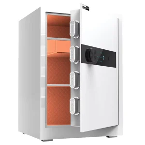 Smart Touch Screen Safe with Hidden Knob Full Steel Body & Built in Jewelry Organizer for Home Security Bedside Smart Safe