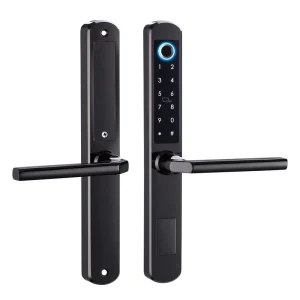 Smart WiFi App-Controlled Fingerprint Electronic Door Lock for Steel Door Key and Code